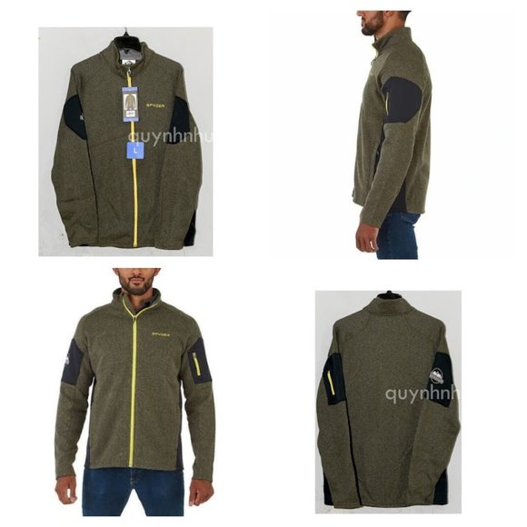 Spyder Men full-zip Empire Jacket in  green - Picture 1 of 9
